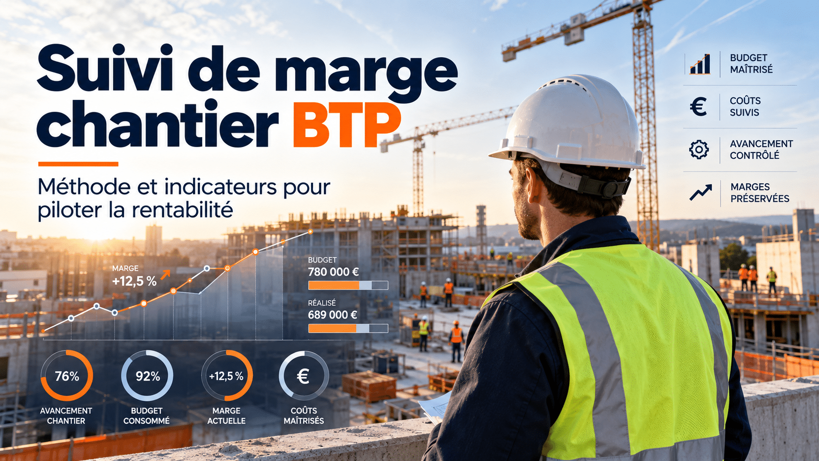 Suivi de marge chantier BTP : méthode et indicateurs